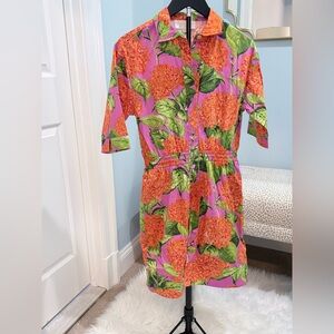 Sheridan French 

Button down dress W smock waist